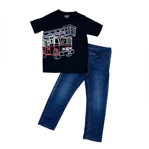 GAP Slim Pull On Elastic Waist Jeans 5 Years Dark Wash - Picture 2 of 8